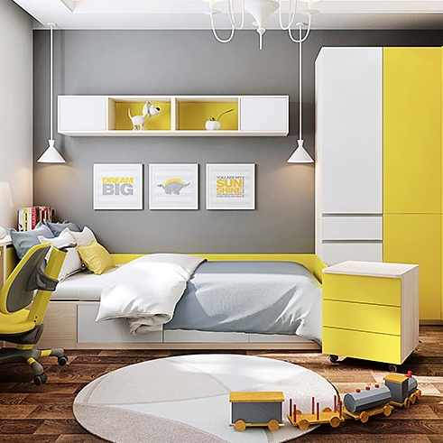 康純板兒童房榻榻米定制