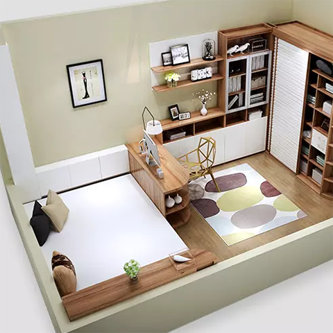 小型衣帽間現(xiàn)代簡約定制