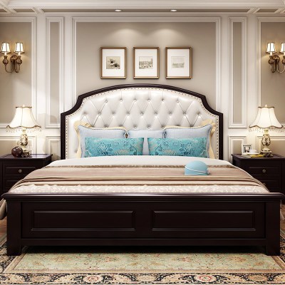 美式家具1.8米實(shí)木床