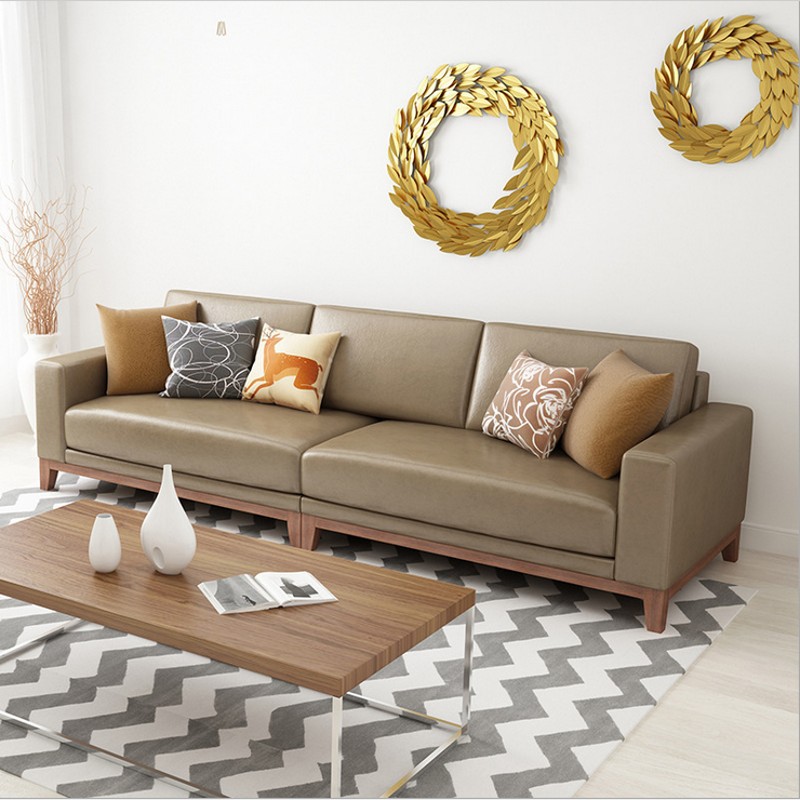 現(xiàn)代簡約客廳皮藝簡易沙發(fā)