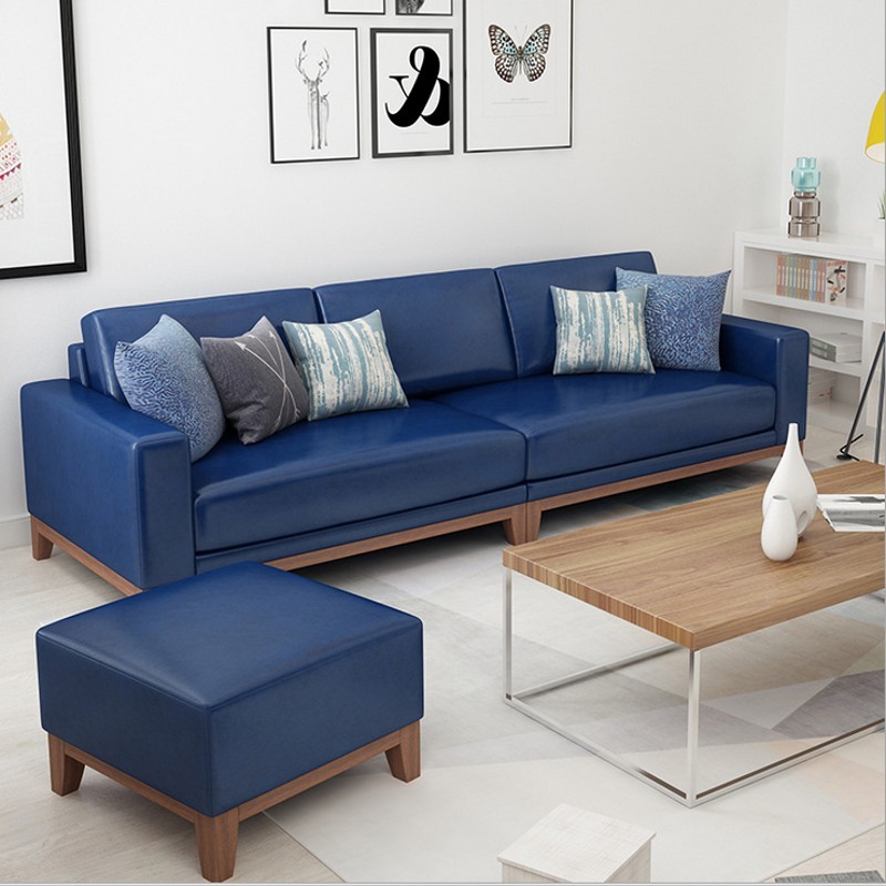 現(xiàn)代簡約客廳皮藝簡易沙發(fā)