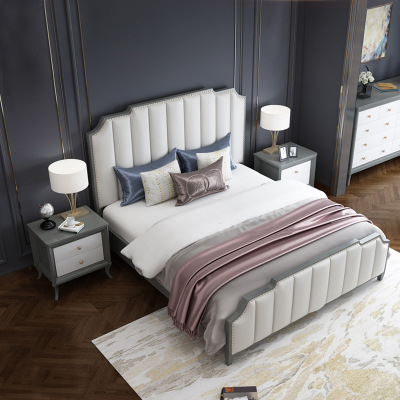 全實(shí)木輕奢1.8米雙人床