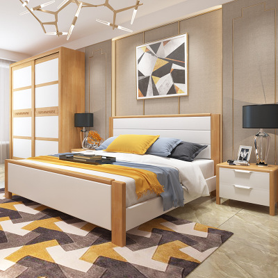 美式鄉(xiāng)村簡約布藝床