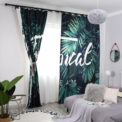 3D數(shù)碼印花遮光窗簾