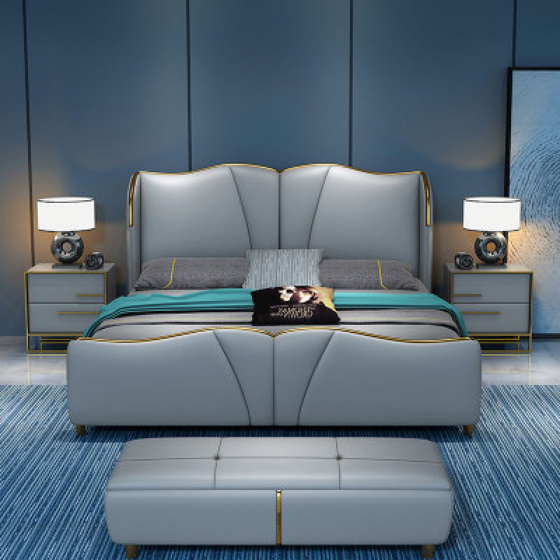 新中式全簡(jiǎn)約現(xiàn)代實(shí)木床