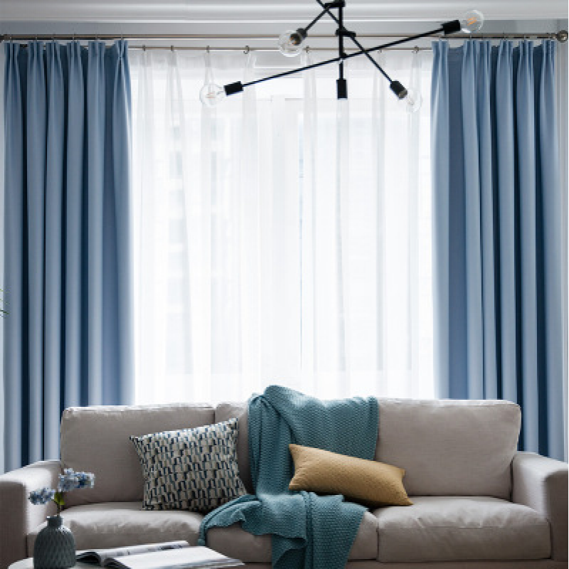 現(xiàn)代簡(jiǎn)約純色高精密加厚窗簾